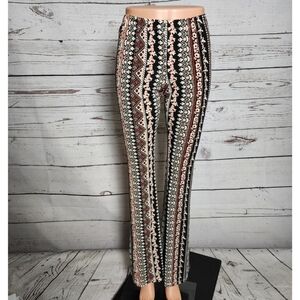 Love Tree Boho Print Flare Leggings High Rise - Medium